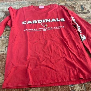 NFL ARIZONA CARDINALS LONG SLEEVE LARGE TEE. SEE DESCRIPTION FOR MEASUREMENTS*
